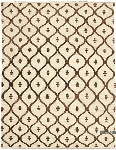 New Contemporary Handwoven Kilim Rug - 8' 1" x 10' 4" (97" x 124")