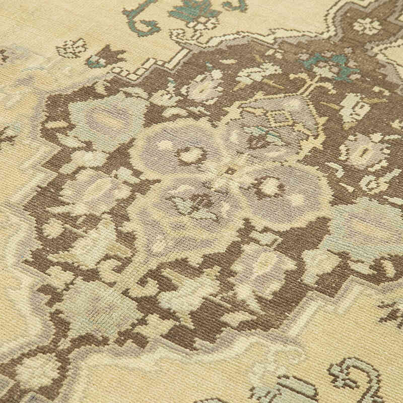 All Wool Hand-Knotted Vintage Turkish Rug - 5' 1" x 8' 9" (61" x 105") - K0039787