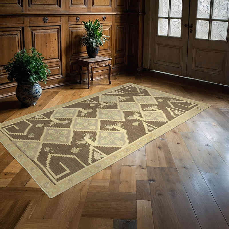 El Dokuma Vintage Halı - 140 cm x 250 cm - K0039794