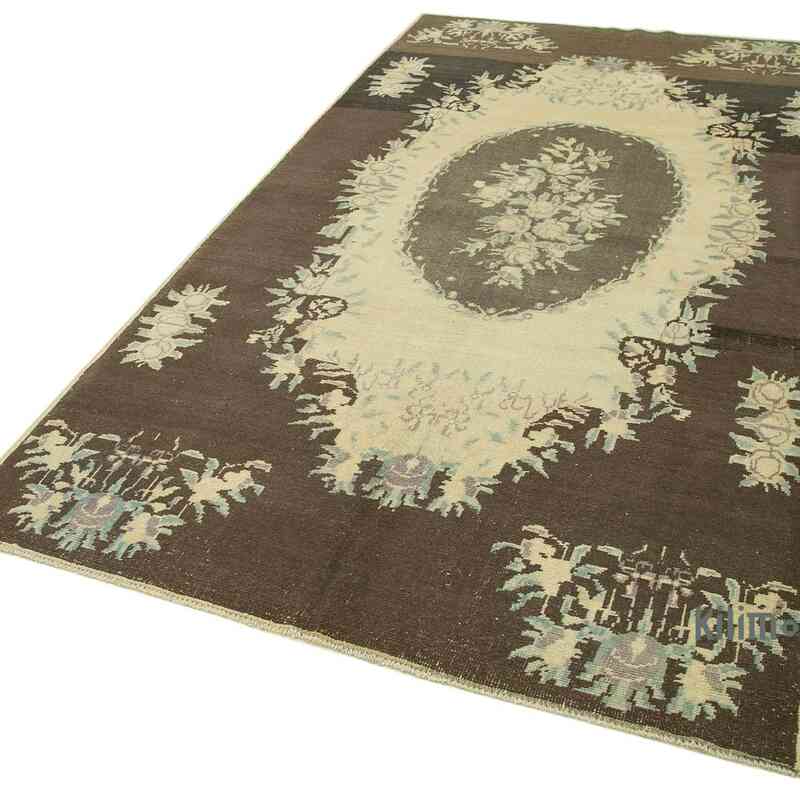 All Wool Hand-Knotted Vintage Turkish Rug - 4' 10" x 8' 10" (58" x 106") - K0039799