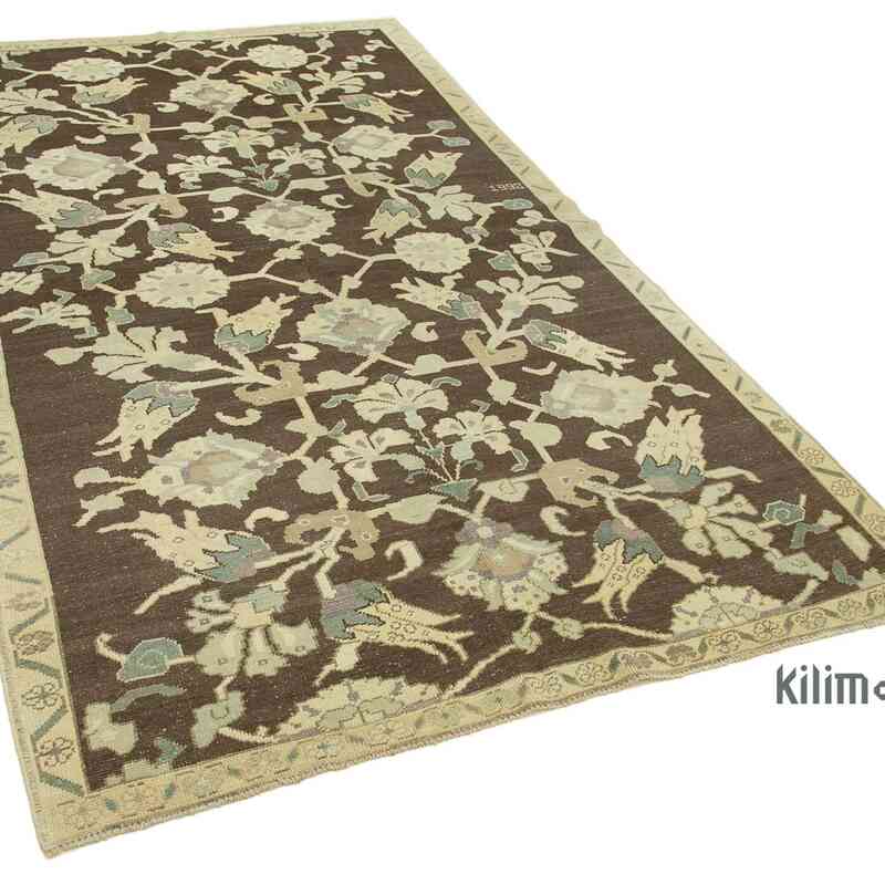 All Wool Hand-Knotted Vintage Turkish Rug - 4' 11" x 8' 8" (59" x 104") - K0039821