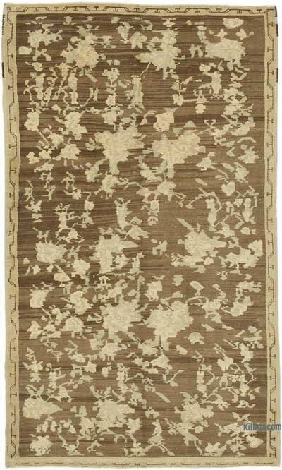 All Wool Hand-Knotted Vintage Turkish Rug - 4' 6" x 7' 8" (54" x 92")