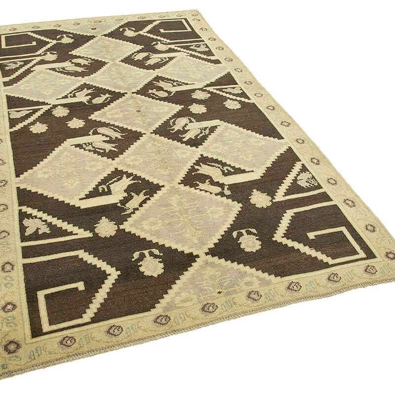 El Dokuma Vintage Halı - 140 cm x 231 cm - K0039847