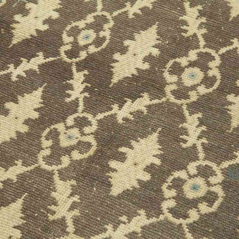 All Wool Hand-Knotted Vintage Turkish Rug - 3' 8" x 7'  (44" x 84") - K0039874
