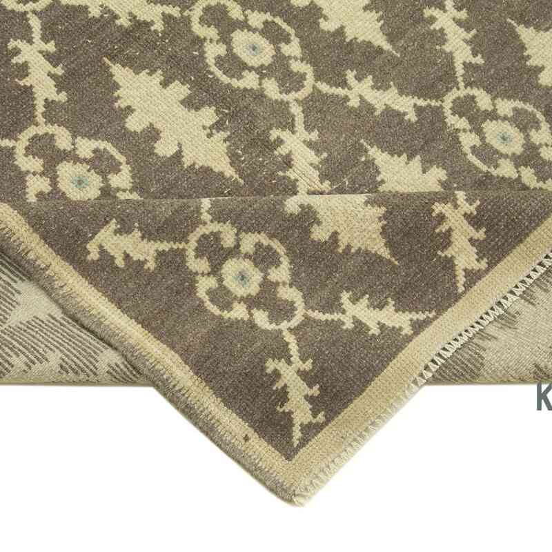All Wool Hand-Knotted Vintage Turkish Rug - 3' 8" x 7'  (44" x 84") - K0039874