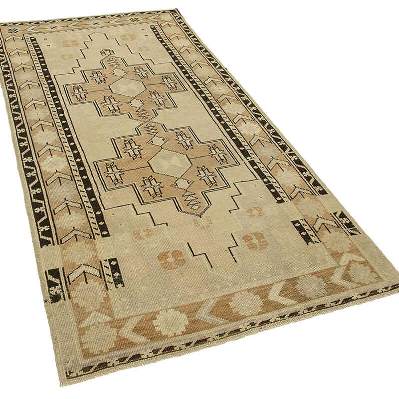 El Dokuma Vintage Halı - 114 cm x 226 cm - K0039886
