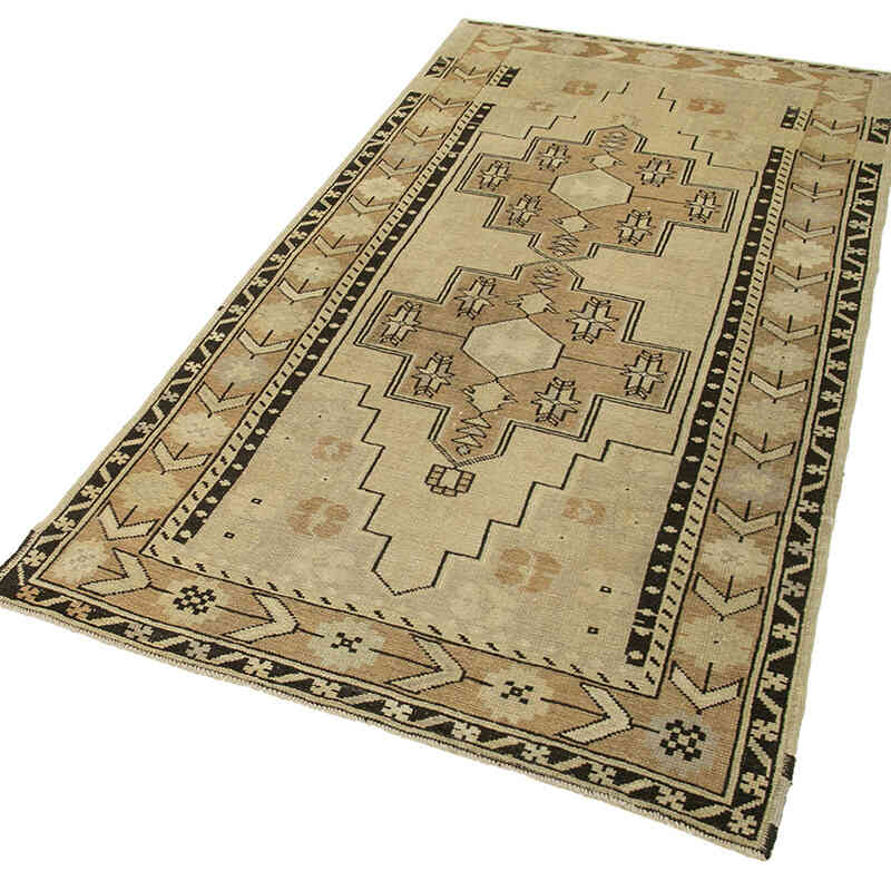 El Dokuma Vintage Halı - 114 cm x 226 cm - K0039886