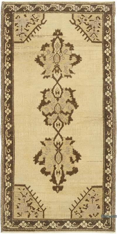 El Dokuma Vintage Halı - 90 cm x 182 cm