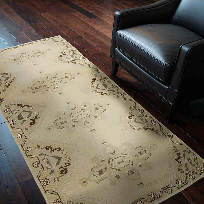 El Dokuma Vintage Halı - 109 cm x 200 cm - K0039930