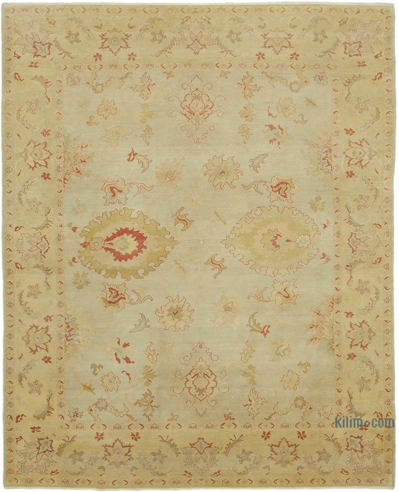 New Hand Knotted Wool Oushak Rug - 8' 1" x 10'  (97" x 120") - K0040462