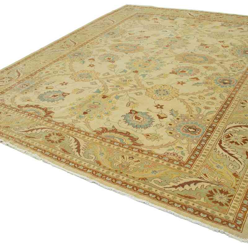 New Hand Knotted Wool Oushak Rug - 9' 8" x 11' 7" (116" x 139") - K0040488