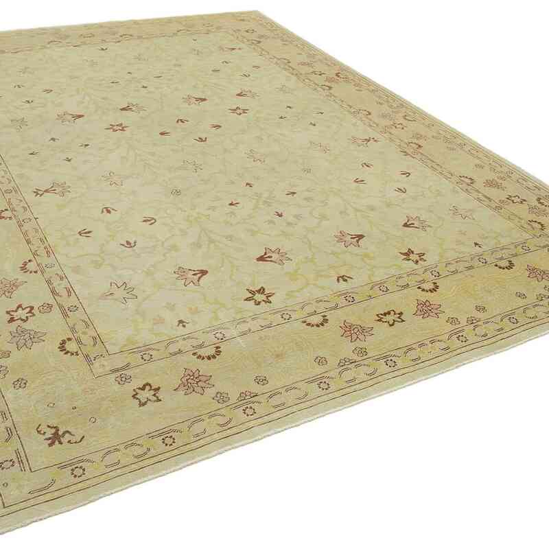 New Hand Knotted Wool Oushak Rug - 8' 6" x 11' 10" (102" x 142") - K0040502