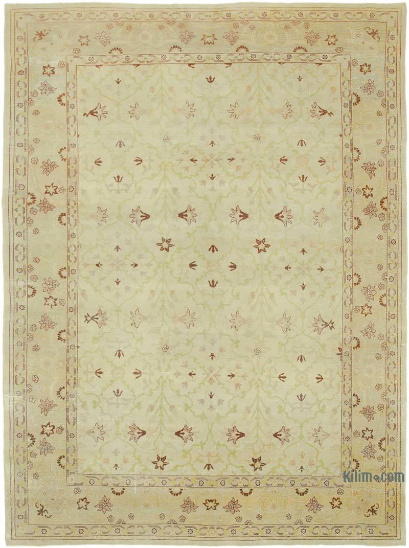 New Hand Knotted Wool Oushak Rug - 8' 6" x 11' 10" (102" x 142") - K0040502