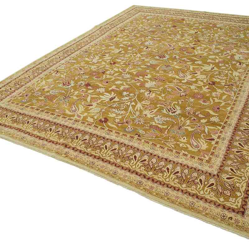 New Hand Knotted Wool Oushak Rug - 8' 11" x 11' 11" (107" x 143") - K0040529