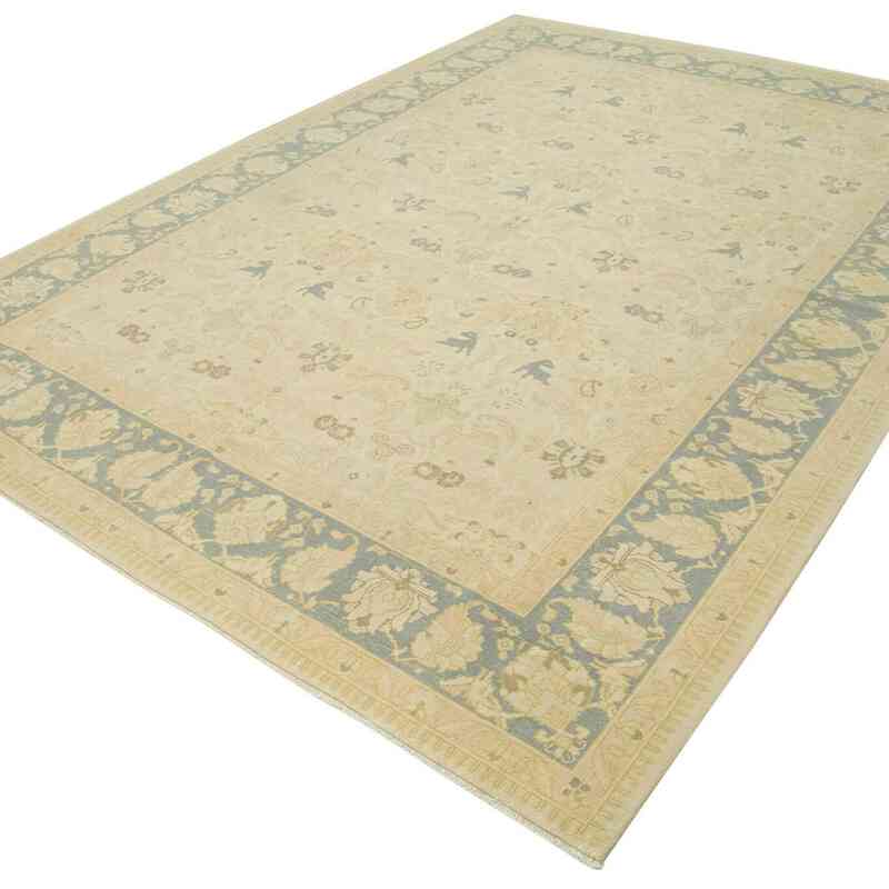 New Hand Knotted Wool Oushak Rug - 7' 9" x 10' 7" (93" x 127") - K0040537