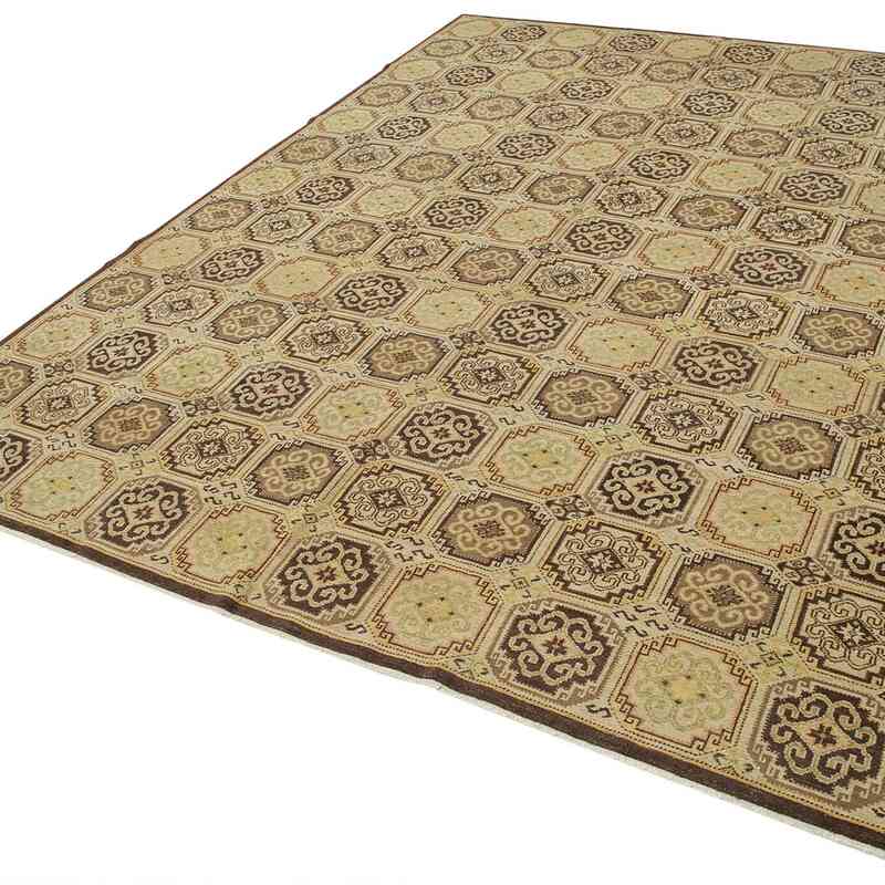 New Hand Knotted Wool Oushak Rug - 8'  x 10' 5" (96" x 125") - K0040543