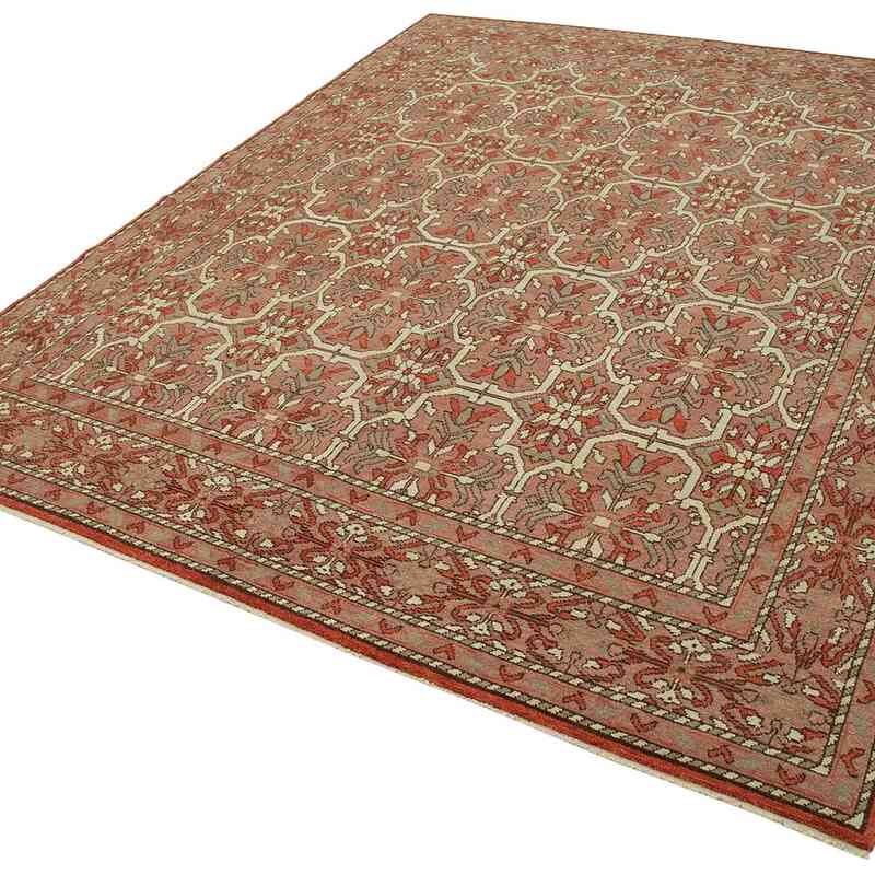 New Hand Knotted Wool Oushak Rug - 7' 11" x 9' 11" (95" x 119") - K0040548