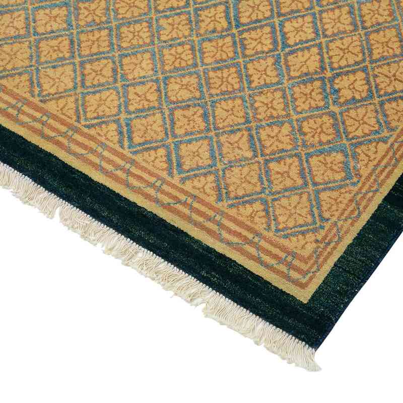 New Hand Knotted Wool Oushak Rug - 8' 1" x 9' 11" (97" x 119") - K0040549