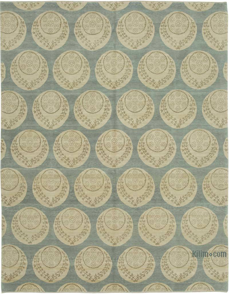New Hand Knotted Wool Oushak Rug - 8'  x 10' 2" (96" x 122") - K0040550
