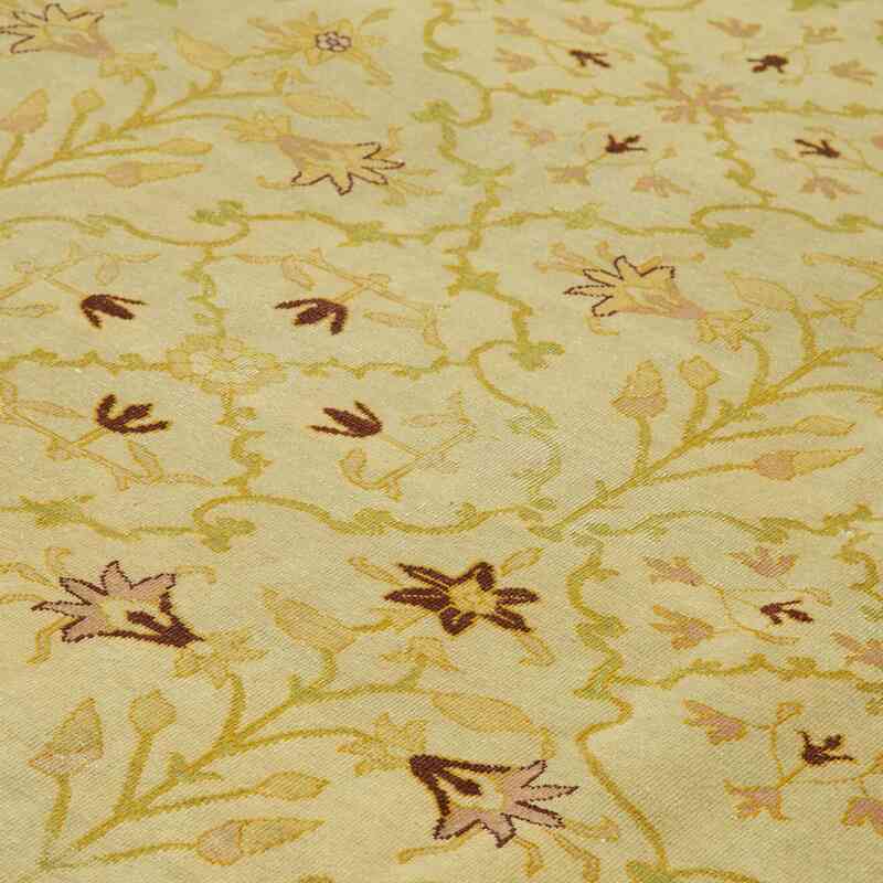 New Hand Knotted Wool Oushak Rug - 9' 11" x 13' 4" (119" x 160") - K0040558