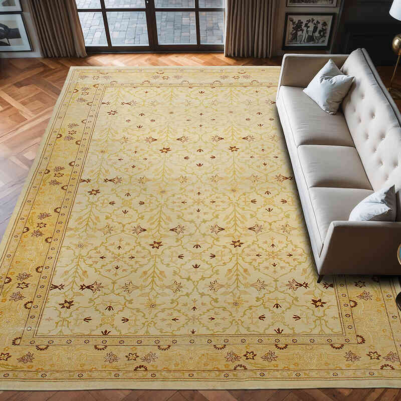Nueva Alfombra Oushak Tejida a Mano - 303 cm x 407 cm - K0040558