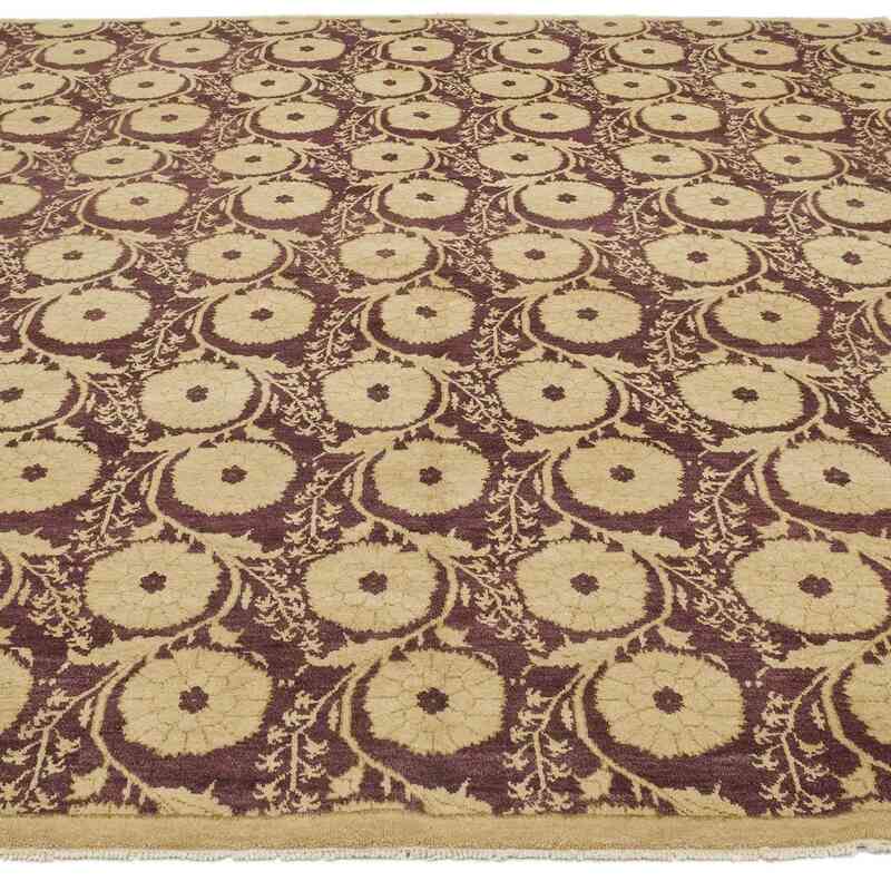 New Hand Knotted Wool Oushak Rug - 7'  x 8' 10" (84" x 106") - K0040563