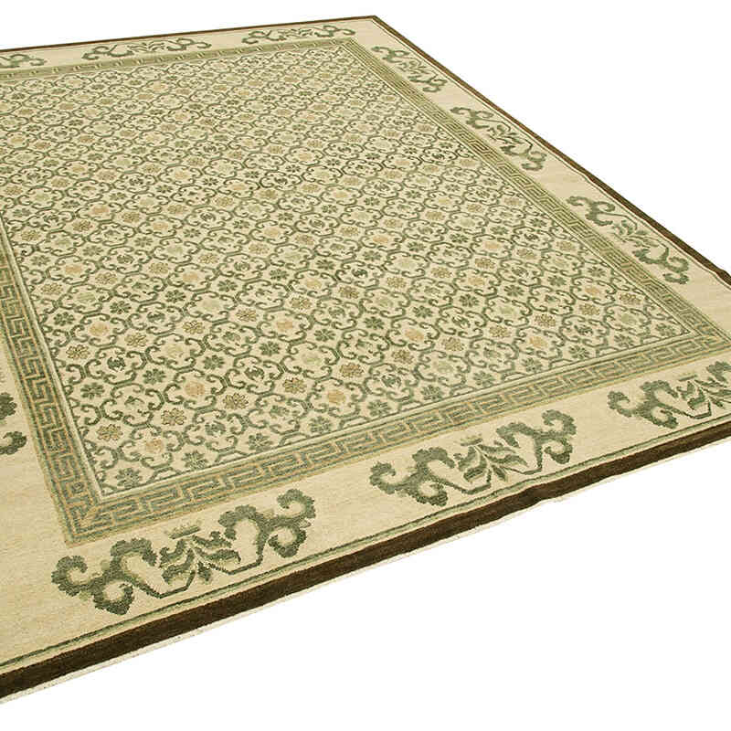 Nueva Alfombra Oushak Tejida a Mano - 244 cm x 306 cm - K0040568