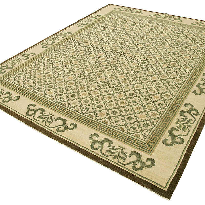 Nueva Alfombra Oushak Tejida a Mano - 244 cm x 306 cm - K0040568