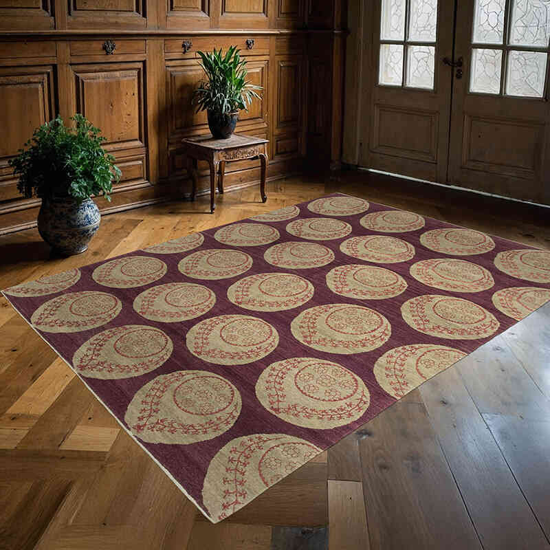 Nueva Alfombra Oushak Tejida a Mano - 180 cm x 246 cm - K0040572