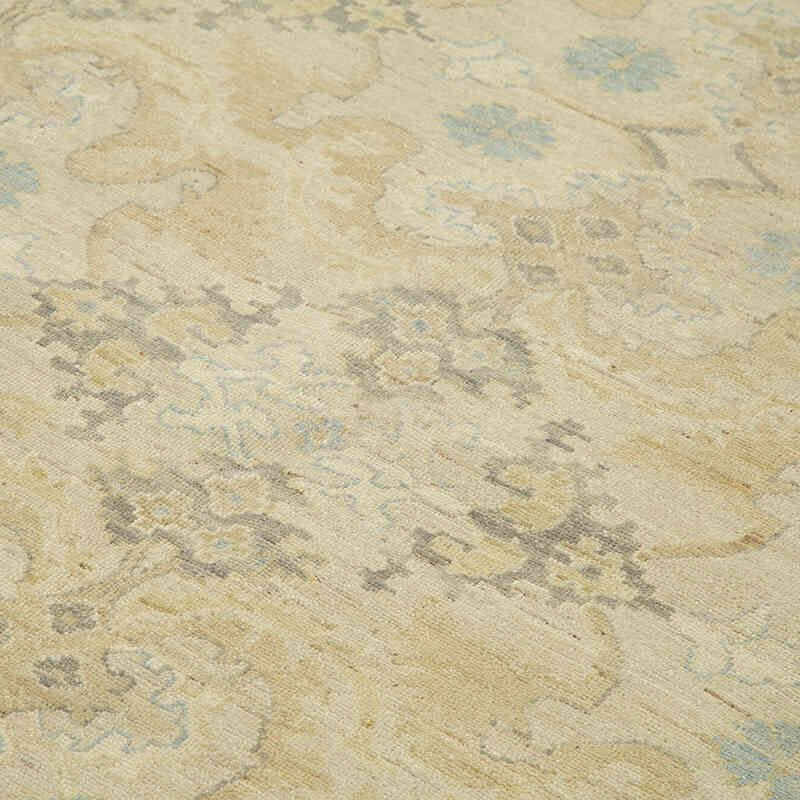 New Hand Knotted Wool Oushak Rug - 9'  x 11' 7" (108" x 139") - K0040574