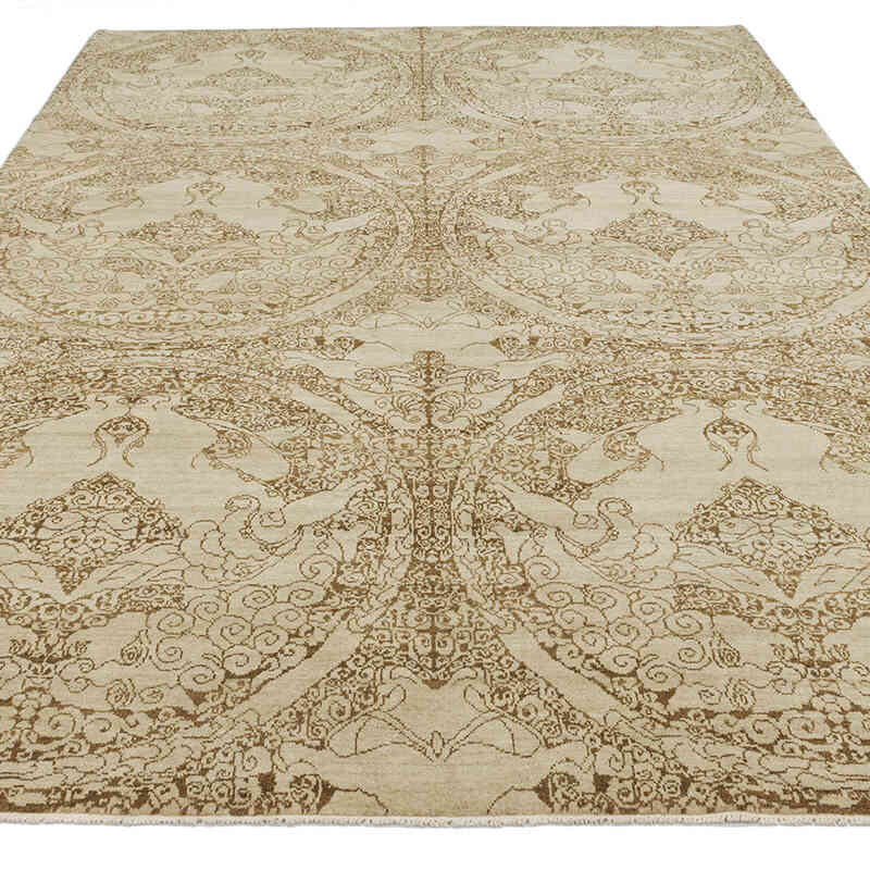Nueva Alfombra Oushak Tejida a Mano - 182 cm x 273 cm - K0040585