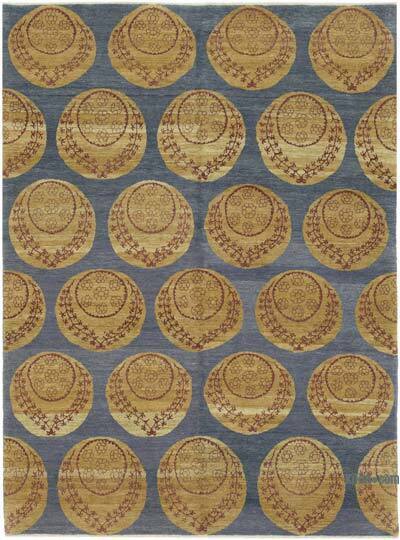 New Hand Knotted Wool Oushak Rug - 5' 11" x 8'  (71" x 96")