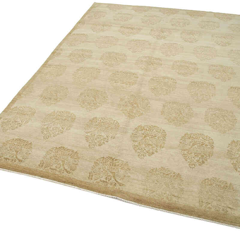 New Hand Knotted Wool Oushak Rug - 5' 11" x 8' 7" (71" x 103") - K0040591