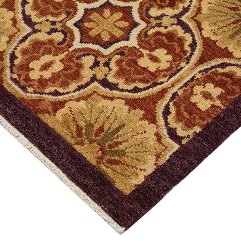 New Hand Knotted Wool Oushak Rug - 6'  x 8' 8" (72" x 104") - K0040600