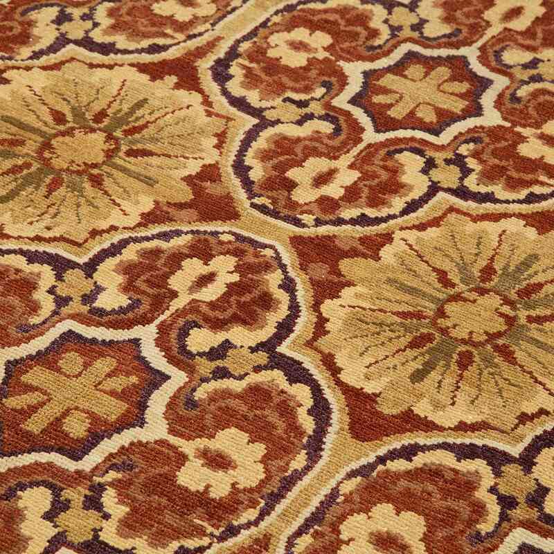New Hand Knotted Wool Oushak Rug - 6'  x 8' 8" (72" x 104") - K0040600
