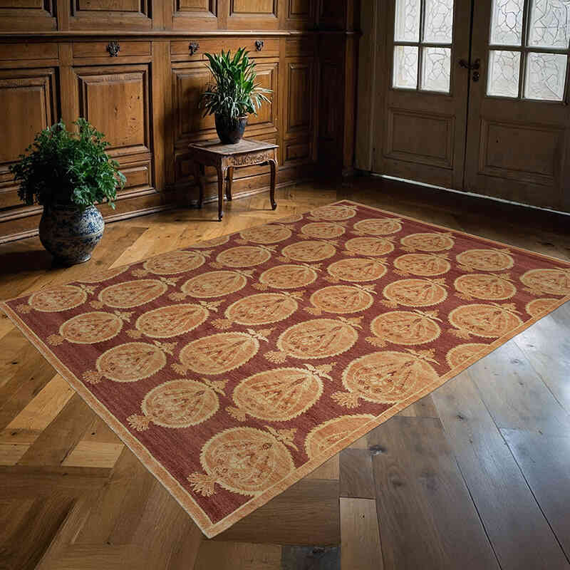 Yeni El Dokuma Uşak Halısı - 178 cm x 244 cm - K0040606