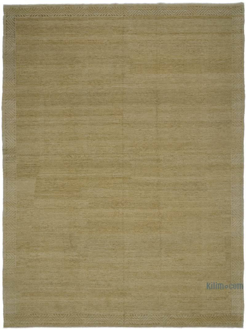 New Hand Knotted Wool Rug - 9' 1" x 12' 1" (109" x 145") - K0040618