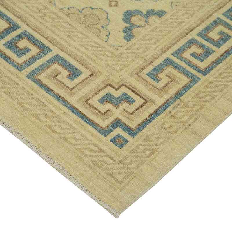 New Hand Knotted Wool Oushak Rug - 8'  x 9' 10" (96" x 118") - K0040620