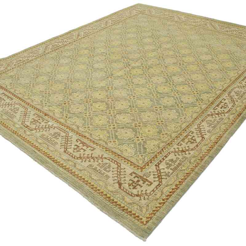 New Hand Knotted Wool Oushak Rug - 7' 11" x 9' 7" (95" x 115") - K0040621