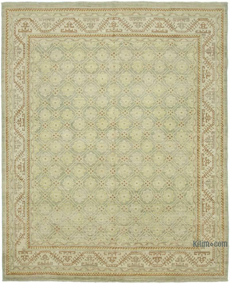 New Hand Knotted Wool Oushak Rug - 7' 11" x 9' 7" (95" x 115") - K0040621