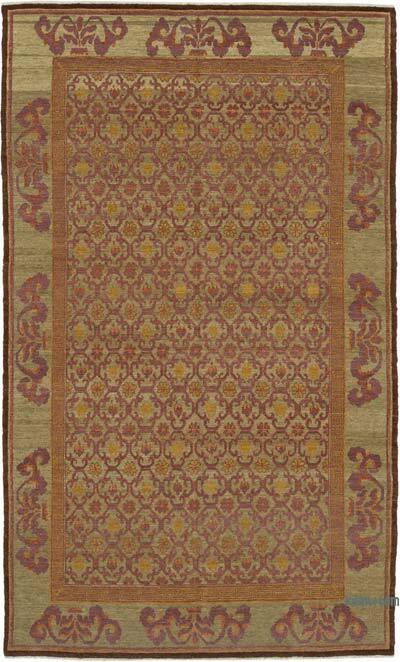 New Hand Knotted Wool Oushak Rug - 6'  x 9' 11" (72" x 119")