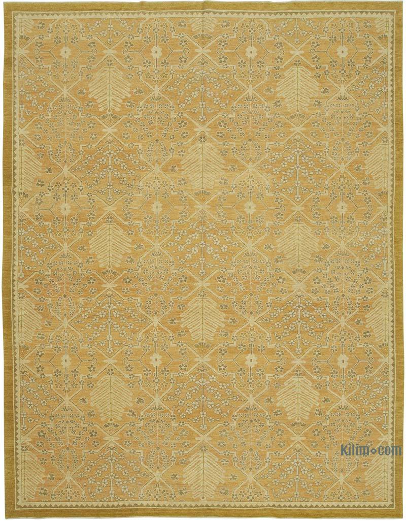 New Hand Knotted Wool Oushak Rug - 9' 1" x 12'  (109" x 144") - K0040633