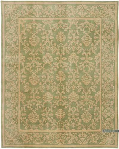 New Hand Knotted Wool Oushak Rug - 8' 2" x 10' 2" (98" x 122")