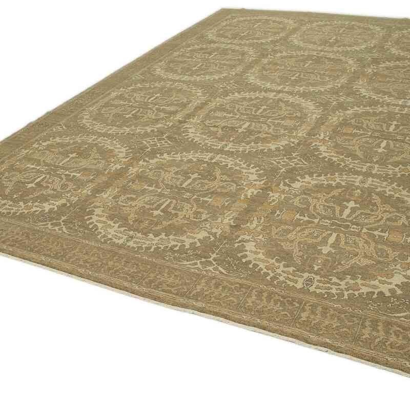 New Hand Knotted Wool Oushak Rug - 10'  x 14'  (120" x 168") - K0040644