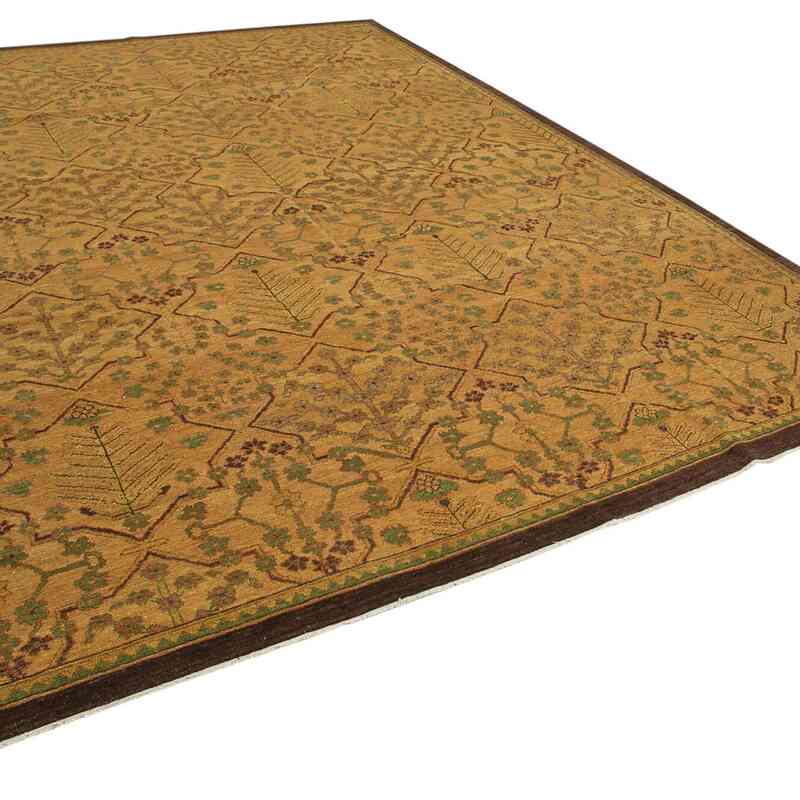 New Hand Knotted Wool Oushak Rug - 8' 10" x 11' 10" (106" x 142") - K0040645
