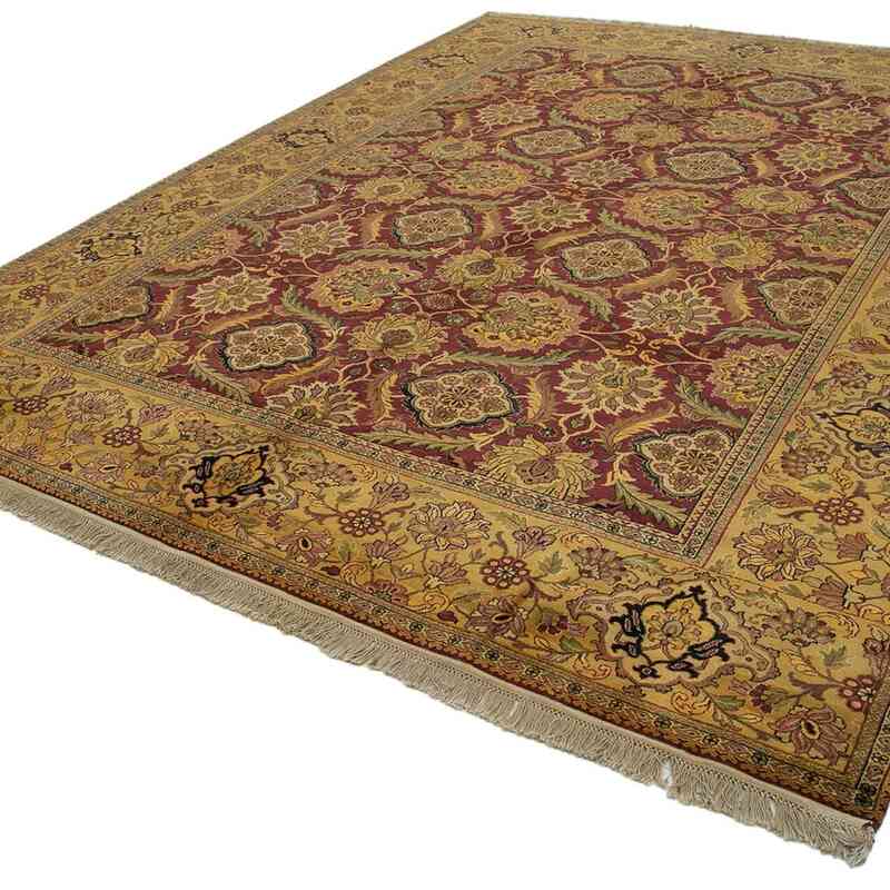 New Hand Knotted Wool Oushak Rug - 9' 1" x 12'  (109" x 144") - K0040647