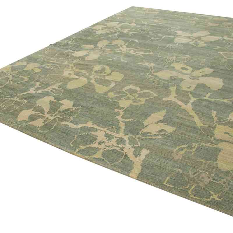 New Hand Knotted Wool Rug - 10' 1" x 13' 11" (121" x 167") - K0040650