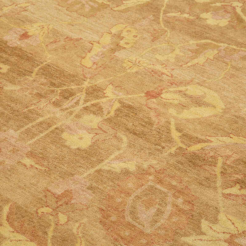 New Hand Knotted Wool Oushak Rug - 9' 1" x 11' 10" (109" x 142") - K0040653