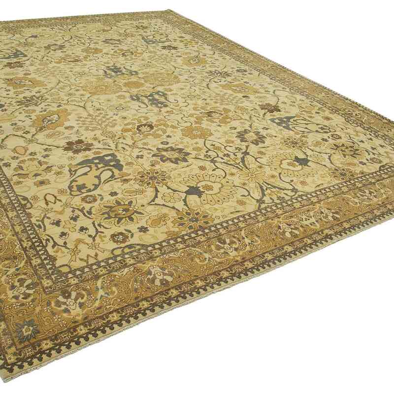 New Hand Knotted Wool Oushak Rug - 9' 11" x 13' 11" (119" x 167") - K0040663
