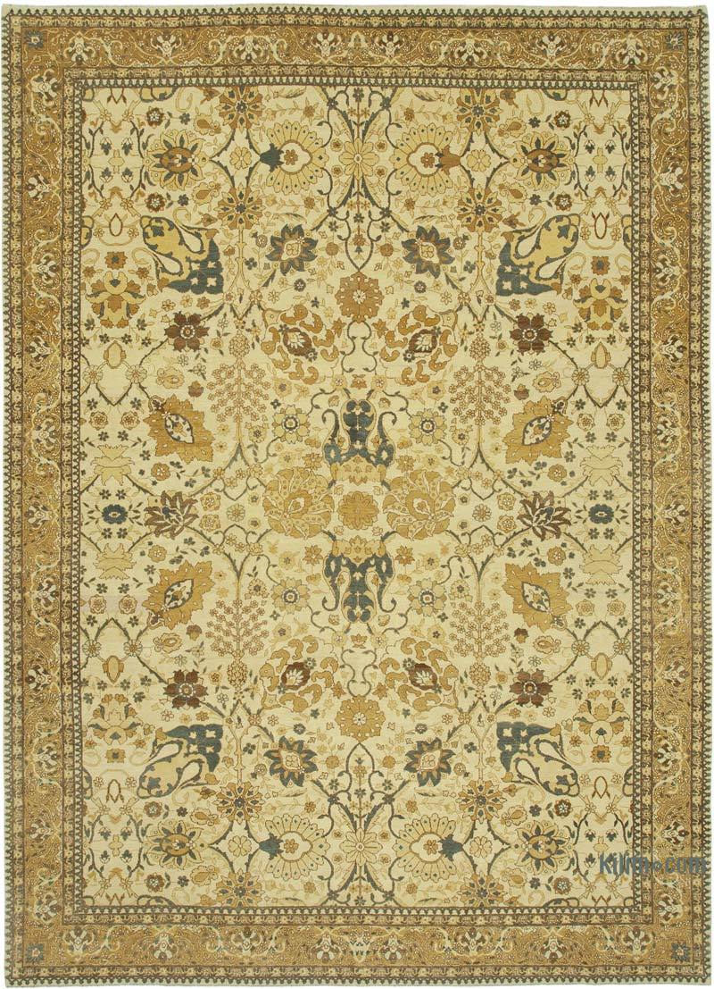 New Hand Knotted Wool Oushak Rug - 9' 11" x 13' 11" (119" x 167") - K0040663